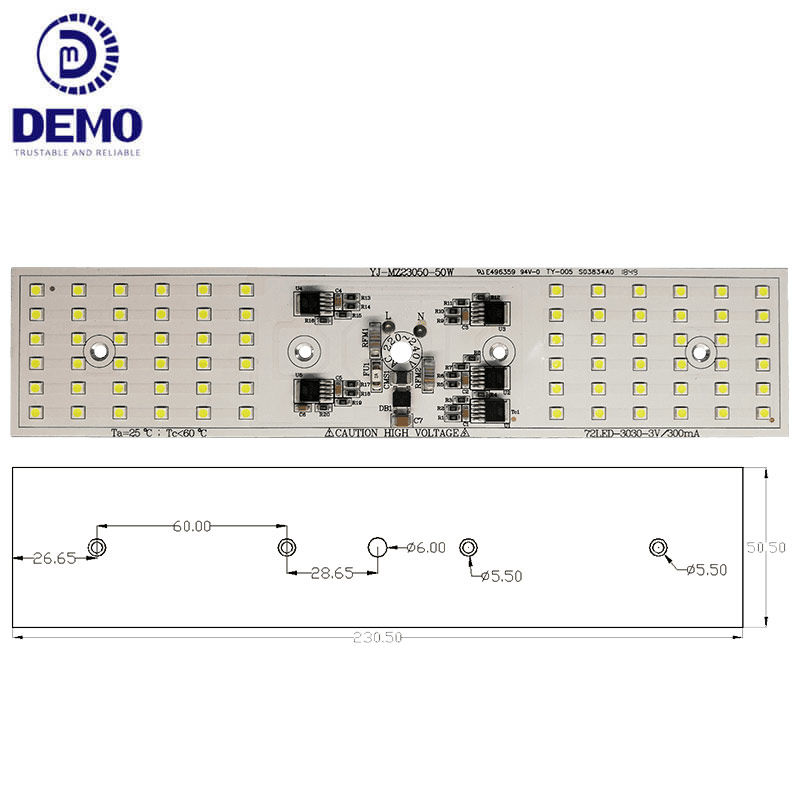 50W 220V DOB AC LED Module For Tunnel Lights