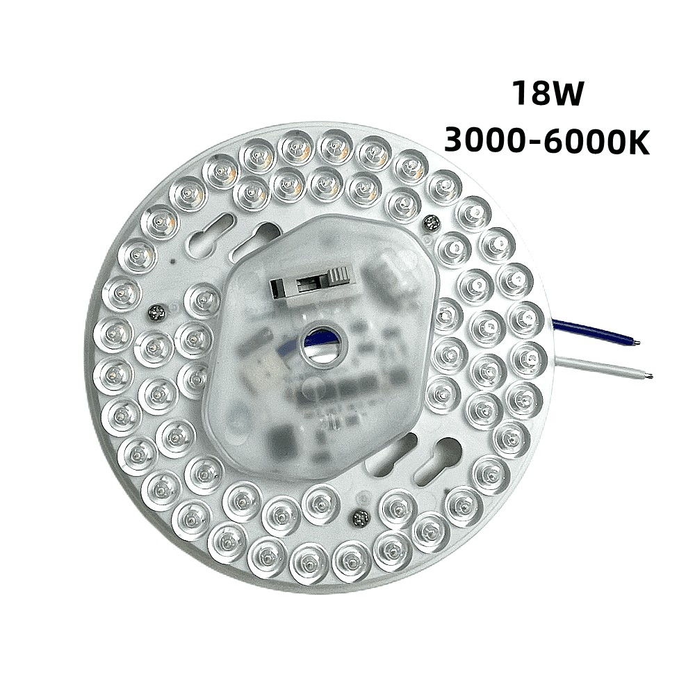 120V 18W 3000-6000K Low Voltage Round Aluminium SCR Triac Dimmable SMD 2835 LED PCB Ceiling Lamp module