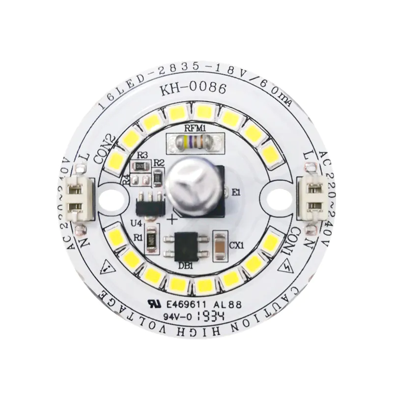 140lm/W High quality 6W Ra80 CE RoHs certification 220V ac pcb input led module for LED Ceiling light