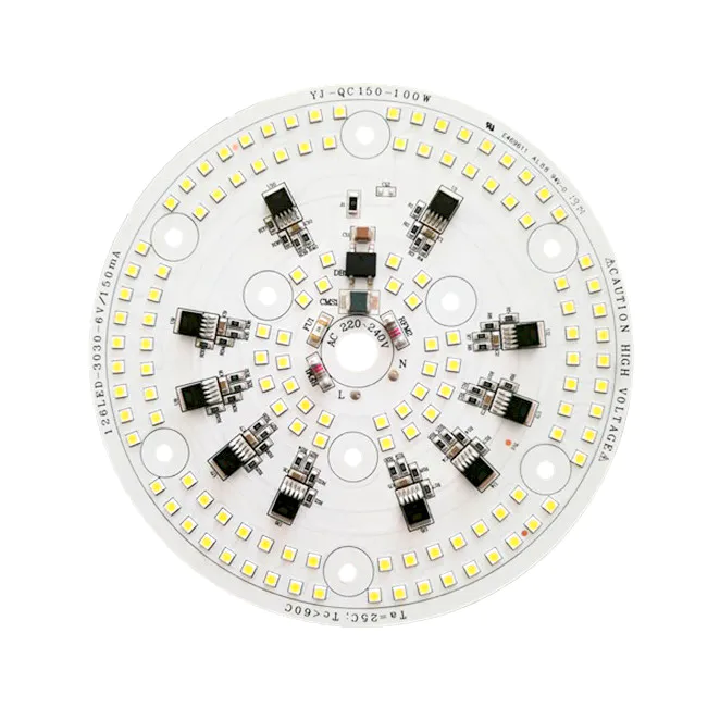 100W 3years warranty 110lm/W CE RoHS Certification High Power 220V ac input voltage round led module pcb pcba for LED Mine light