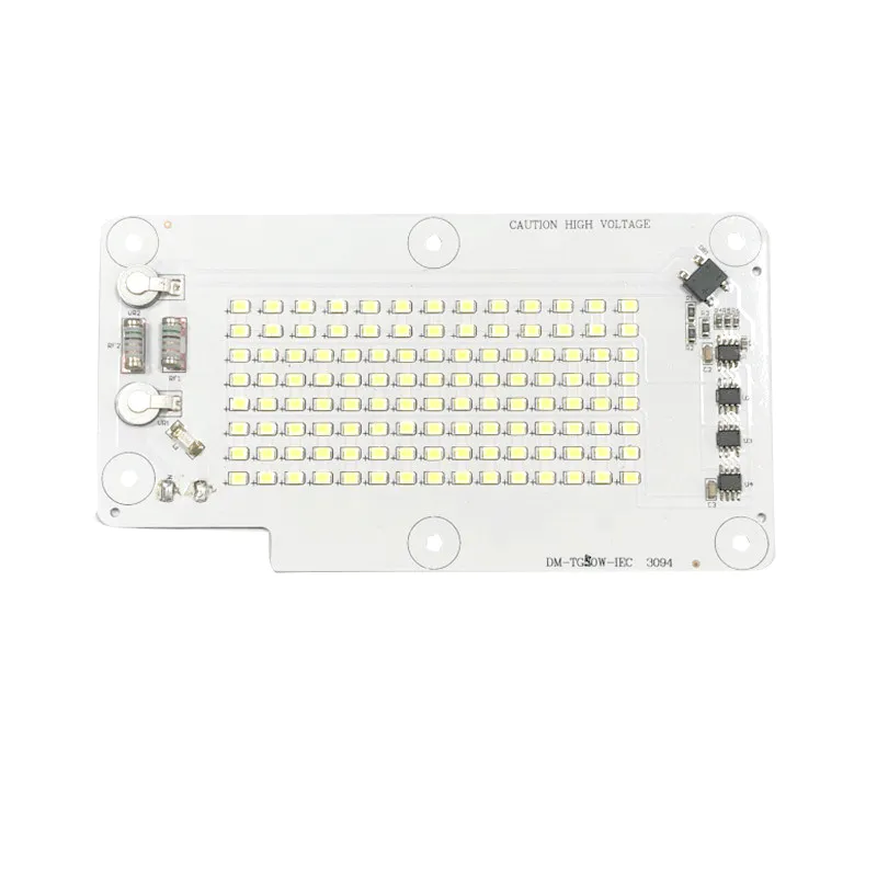Factory Delivery 126lm/W CE RoHS Certification 220V AC 5800K DOB Driverless SMD 50W Linear LED Module PCB Board for LED Floodlight
