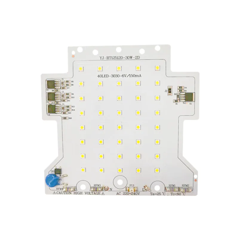 125LM/W 30W CE RoHS Certification 220V AC Input Voltage LED Module PCB PCBA for LED Streetlight