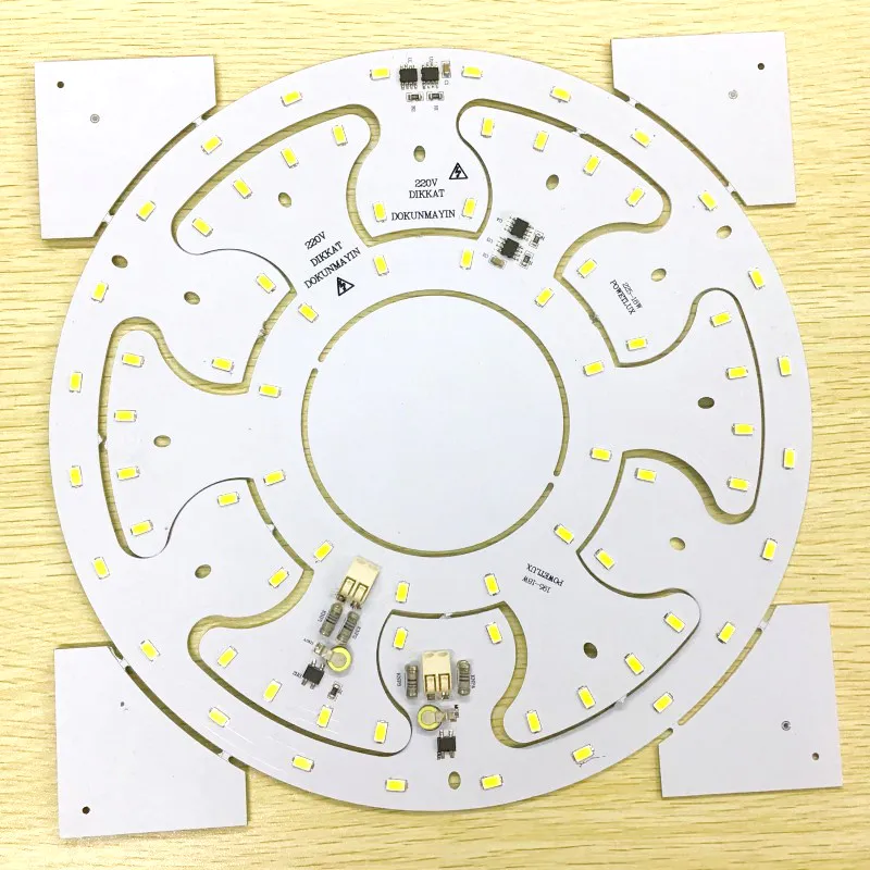 2-in-1 Design 18W 220V AC SMD 5730 Driverless DOB LED Board for Ceiling Light and Panel Light