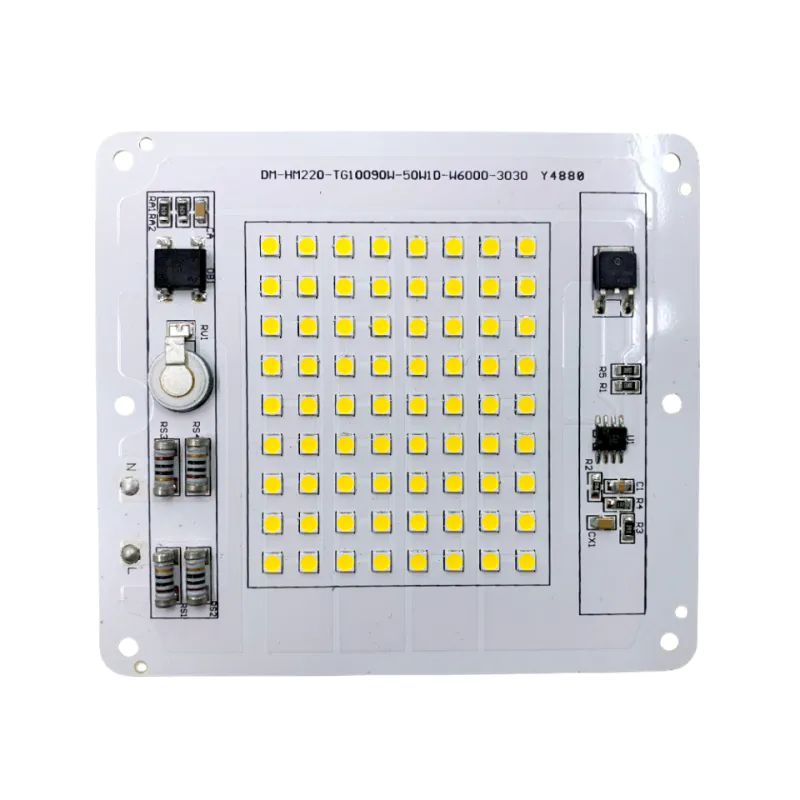 4000K Nature White 100x90mm Size 220V AC DOB 130LM/W 50W LED Module PCBA for LED Floodlight