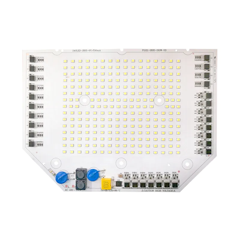 110LM/W Anti-Surge Class 4kV CE RoHS Certification 220V AC DOB SMD 150W LED Module PCB Board for LED Floodlight