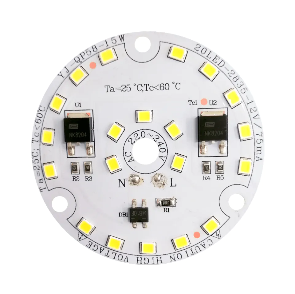 CE-LVD-RoHS-FCC-C Tick-PSE Certified 58mm Diameter 15W AC DOB LED Bulb Downlight Module for Replacement