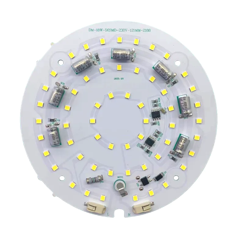CE ERP Certificated 18W 230V DOB 6500K Cool White Color Round Aluminum PCB Board AC LED DOB LED Module for Downlight