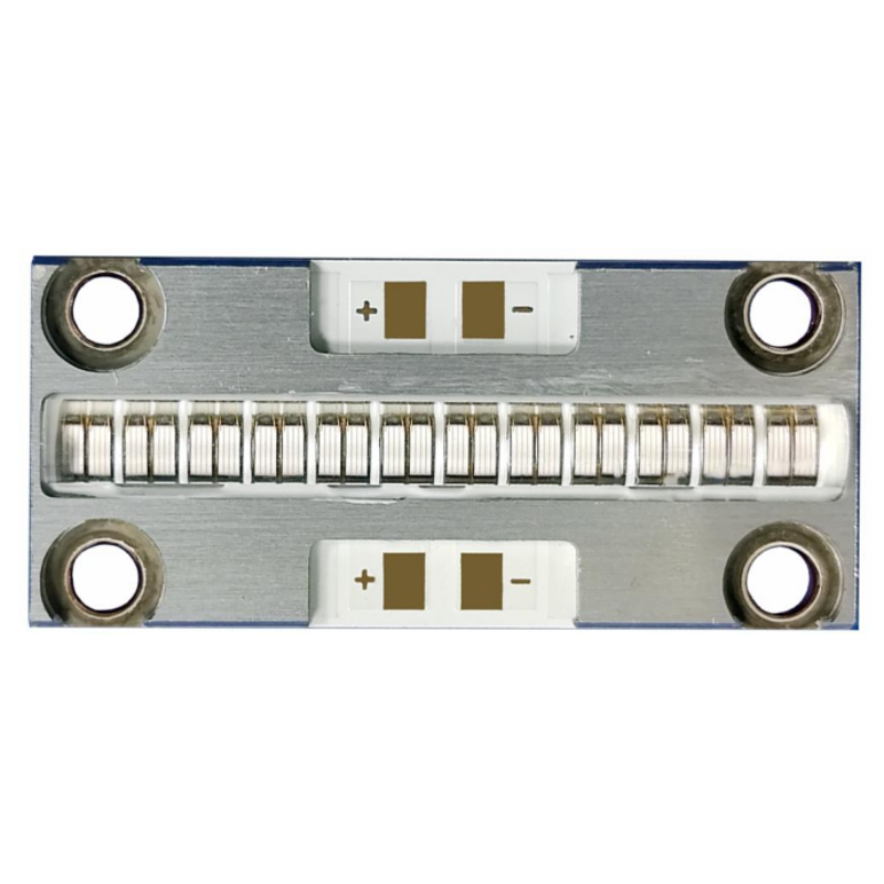 63W 6-7W/cm² 40*18mm 365nm UV LED Chip COB Module For Industrial Machine Vision UV Curing